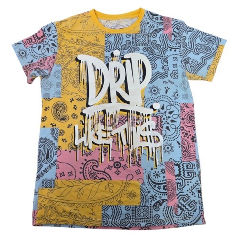 Bailey Apparel OG Hustle Drip Like This Western All Over Print Large T Shirt